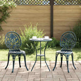 vidaXL Tuin Bistro Set 3 pcs Brons Aluminium