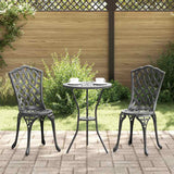 vidaXL Tuinstoel 2 pcs Brons 39 x 40 x 87cm Aluminium