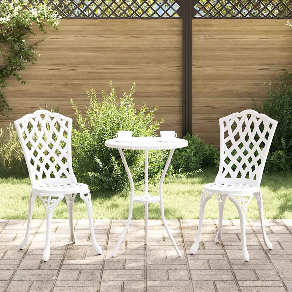 vidaXL Tuinstoel 2 pcs Brons 39 x 40 x 87cm Aluminium
