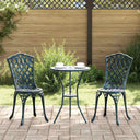 vidaXL Tuinstoel 2 pcs Brons 39 x 40 x 87cm Aluminium
