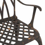 vidaXL Garden Chair 2 pcs Bronze 53 x 51 x 88.5cm Aluminium