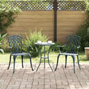 vidaXL Garden Chair 2 pcs Bronze 53 x 51 x 88.5cm Aluminium