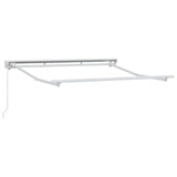 vidaXL Zonnescherm Frame Wit 2,5 x 2 m Poedergecoat staal