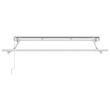 vidaXL Zonnescherm Frame Wit 2,5 x 2 m Poedergecoat staal