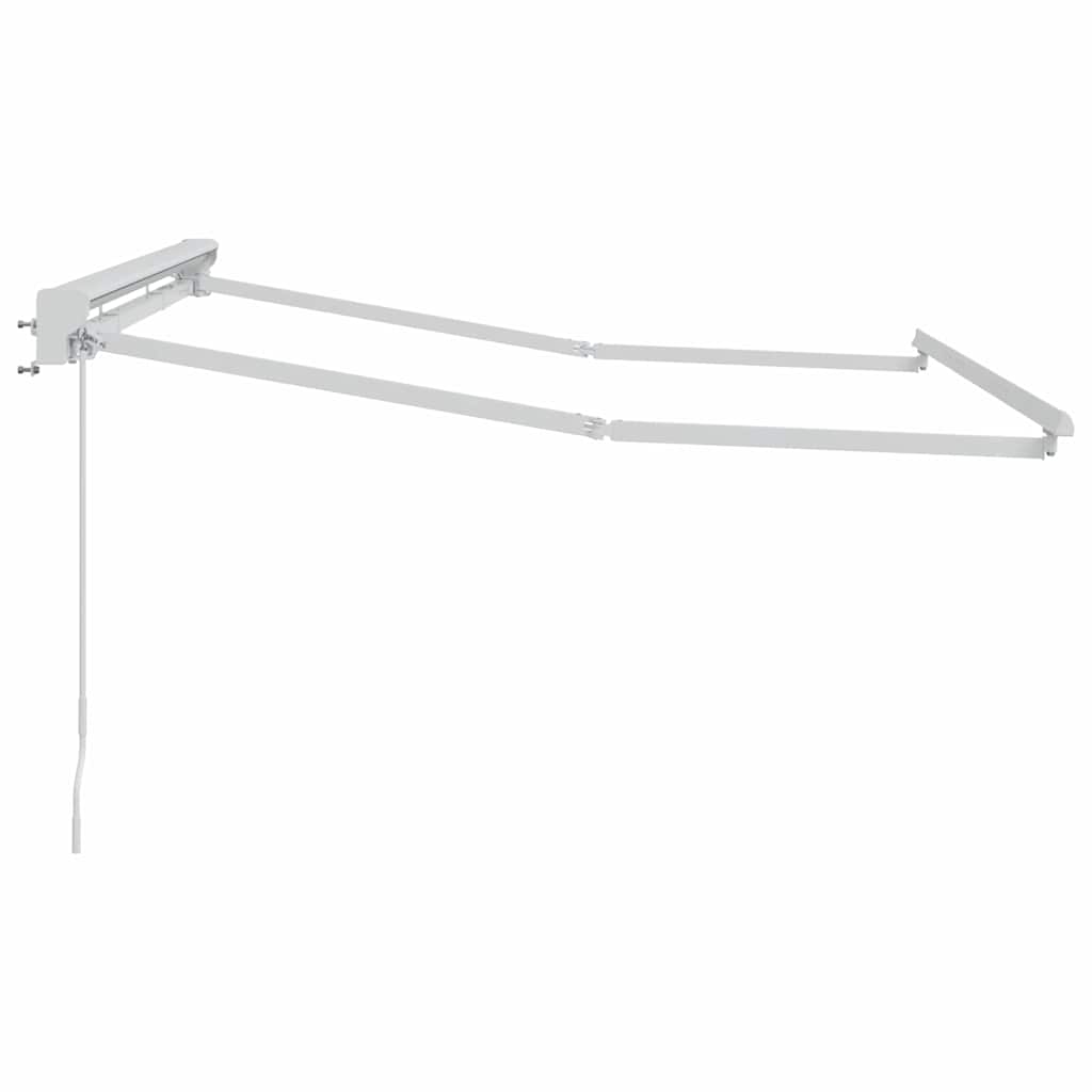 vidaXL Zonnescherm Frame Wit 2,5 x 2 m Poedergecoat staal