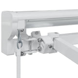 vidaXL Zonnescherm Frame Wit 2,5 x 2 m Poedergecoat staal