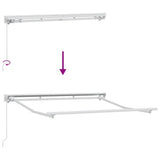 vidaXL Zonnescherm Frame Wit 2,5 x 2 m Poedergecoat staal