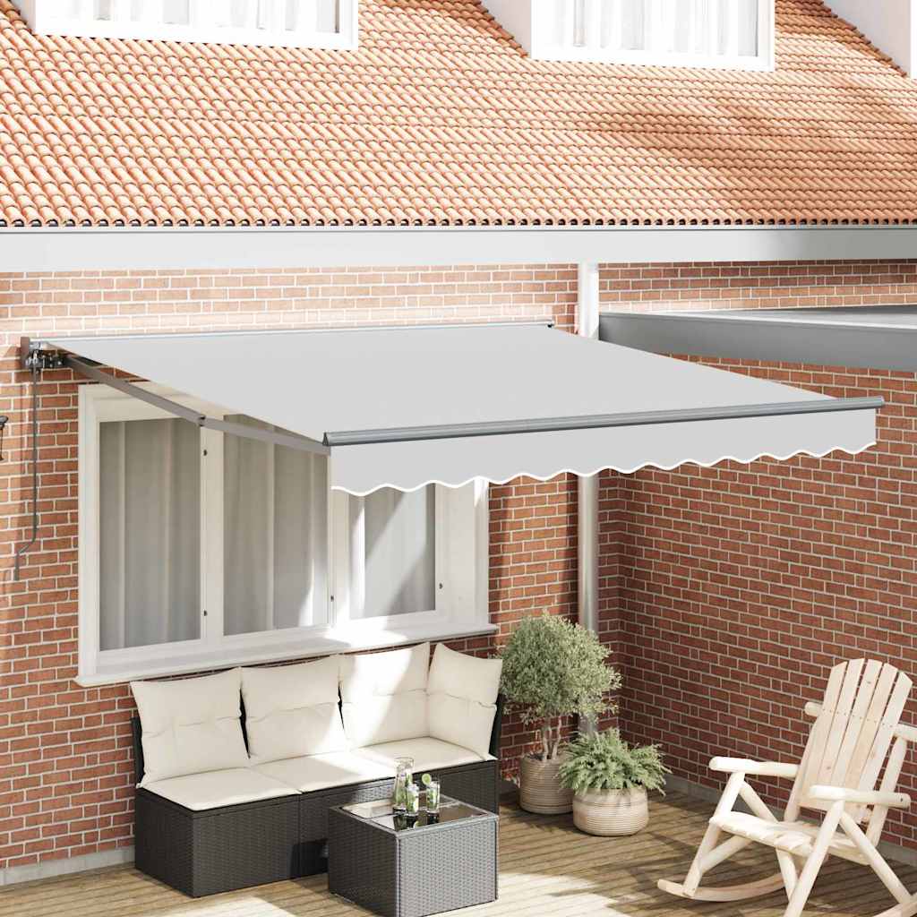 vidaXL Zonnescherm Frame Wit 2,5 x 2 m Poedergecoat staal