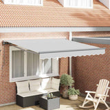 vidaXL Zonnescherm Frame Wit 2,5 x 2 m Poedergecoat staal