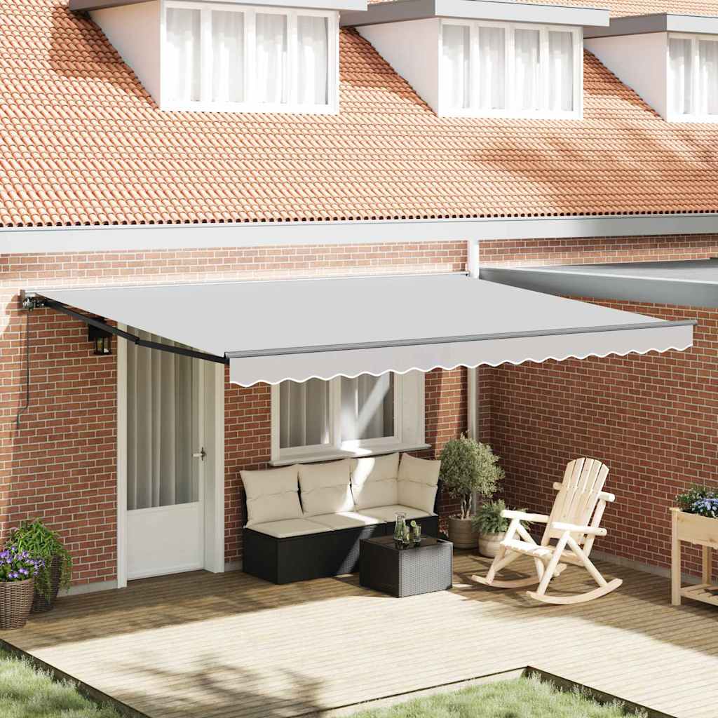 vidaXL Zonnescherm Frame Wit 2,5 x 2 m Poedergecoat staal