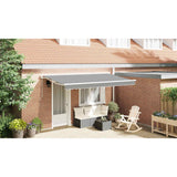 vidaXL Zonnescherm Frame Wit 2,5 x 2 m Poedergecoat staal