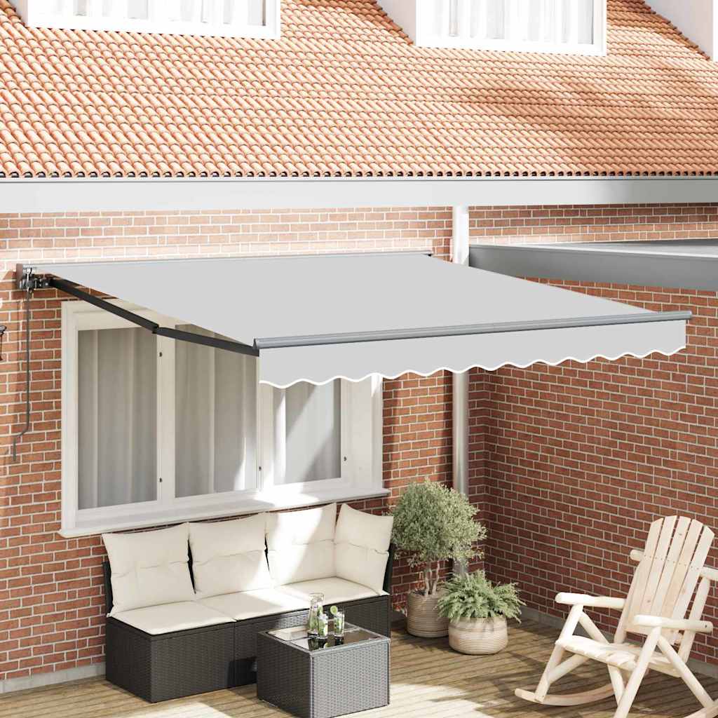 vidaXL Zonnescherm Frame Wit 2,5 x 2 m Poedergecoat staal