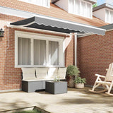 vidaXL Zonnescherm Frame Wit 2,5 x 2 m Metaal
