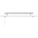 vidaXL Zonnescherm Frame Wit 2,5 x 2 m Metaal