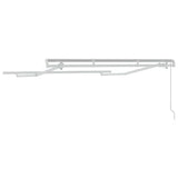 vidaXL Zonnescherm Frame Wit 2,5 x 2 m Metaal