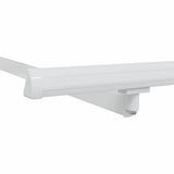 vidaXL Zonnescherm Frame Wit 2,5 x 2 m Metaal