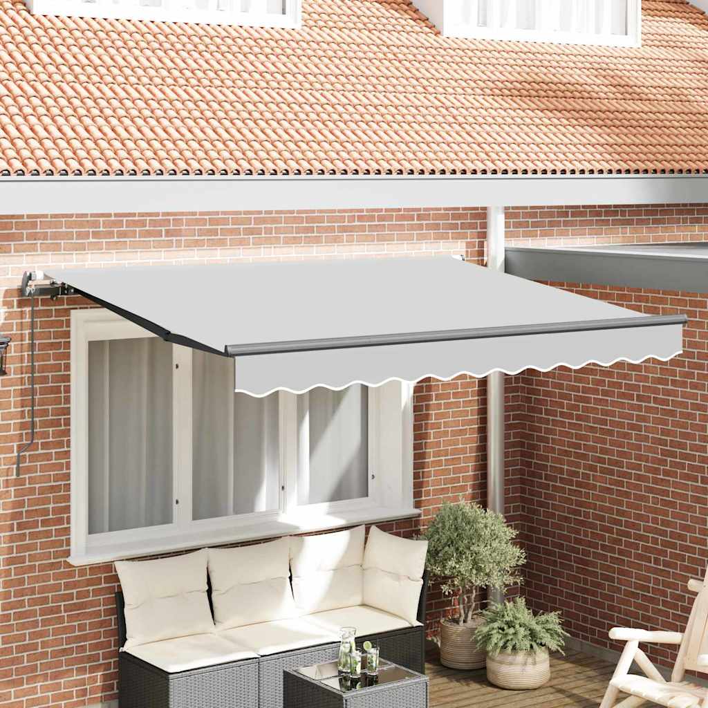 vidaXL Zonnescherm Frame Wit 2,5 x 2 m Metaal