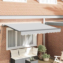 vidaXL Zonnescherm Frame Wit 2,5 x 2 m Metaal