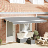 vidaXL Zonnescherm Frame Wit 2,5 x 2 m Metaal