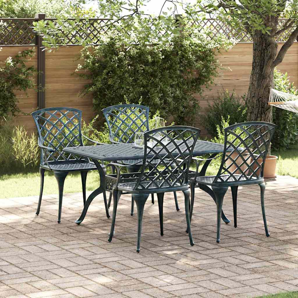 vidaXL Garden Chairs 2 pcs Cast Aluminum Bronze