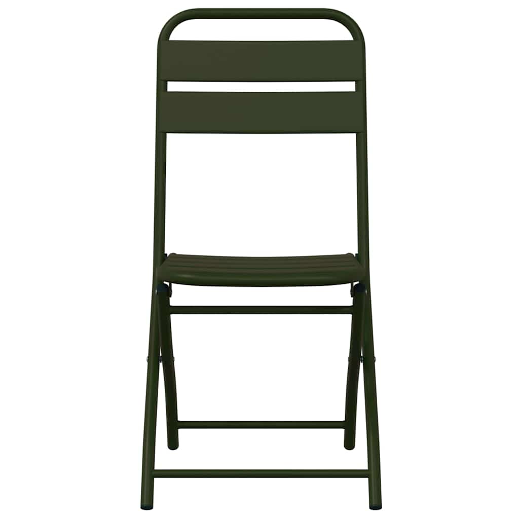 vidaXL Tuinstoel Die Opgevouwen Kan Worden 2 pcs Groen 42 x 52 x 82cm