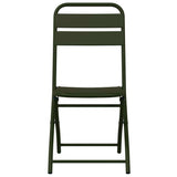 vidaXL Tuinstoel Die Opgevouwen Kan Worden 2 pcs Groen 42 x 52 x 82cm