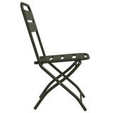 vidaXL Tuinstoel Die Opgevouwen Kan Worden 2 pcs Groen 42 x 52 x 82cm