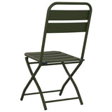 vidaXL Tuinstoel Die Opgevouwen Kan Worden 2 pcs Groen 42 x 52 x 82cm