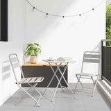 vidaXL Tuinstoel Die Opgevouwen Kan Worden 2 pcs Groen 42 x 52 x 82cm
