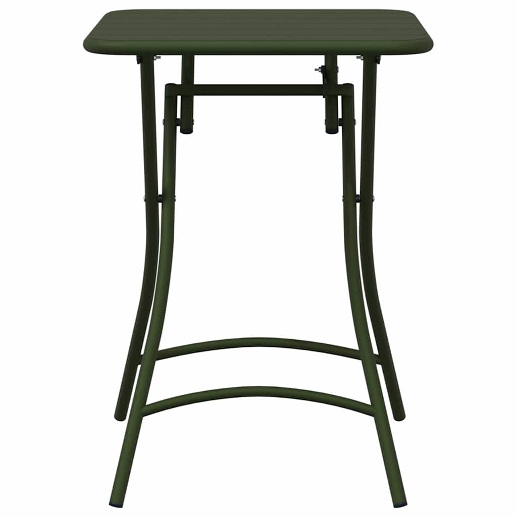 vidaXL Bistrotafel Donkergroen 55 x 55 x 72,5 cm Poedergecoat staal
