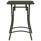 vidaXL Bistrotafel Donkergroen 55 x 55 x 72,5 cm Poedergecoat staal
