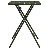 vidaXL Bistrotafel Donkergroen 55 x 55 x 72,5 cm Poedergecoat staal