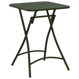 vidaXL Bistrotafel Donkergroen 55 x 55 x 72,5 cm Poedergecoat staal