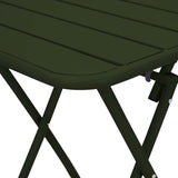 vidaXL Bistrotafel Donkergroen 55 x 55 x 72,5 cm Poedergecoat staal
