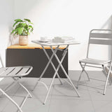 vidaXL Bistrotafel Donkergroen 55 x 55 x 72,5 cm Poedergecoat staal