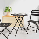 vidaXL Bistrotafel Donkergroen 55 x 55 x 72,5 cm Poedergecoat staal