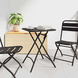 vidaXL Bistrotafel Donkergroen 55 x 55 x 72,5 cm Poedergecoat staal