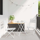 vidaXL Bistroset 3 pcs Groen Staal