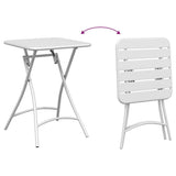 vidaXL Bistroset 3 pcs Groen Staal
