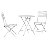 vidaXL Bistroset 3 pcs Groen Staal