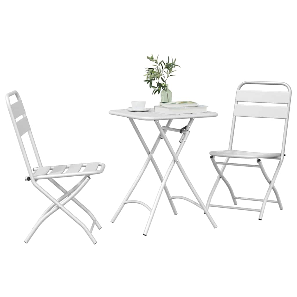vidaXL Bistroset 3 pcs Groen Staal