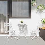 vidaXL Bistroset 3 pcs Groen Staal