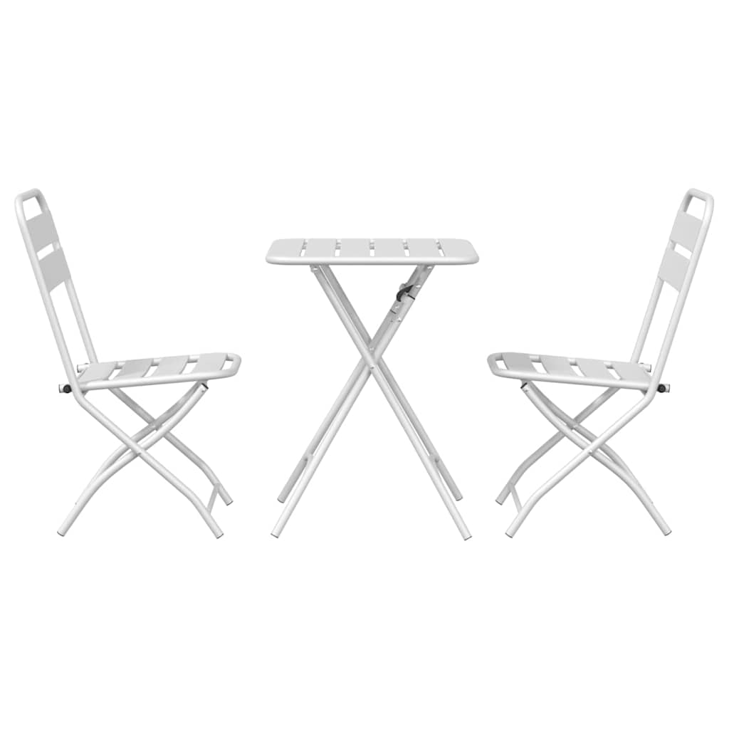 vidaXL Bistroset 3 pcs Groen Staal