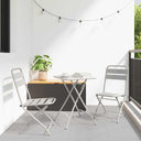 vidaXL Bistroset 3 pcs Groen Staal