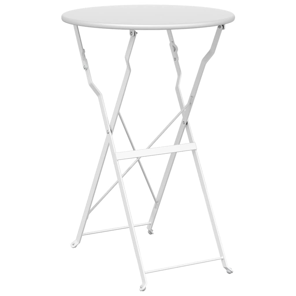 vidaXL Bistrotafel Donkergroen Ø 50 x 71 cm Poedergecoat staal