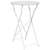 vidaXL Bistrotafel Donkergroen Ø 50 x 71 cm Poedergecoat staal