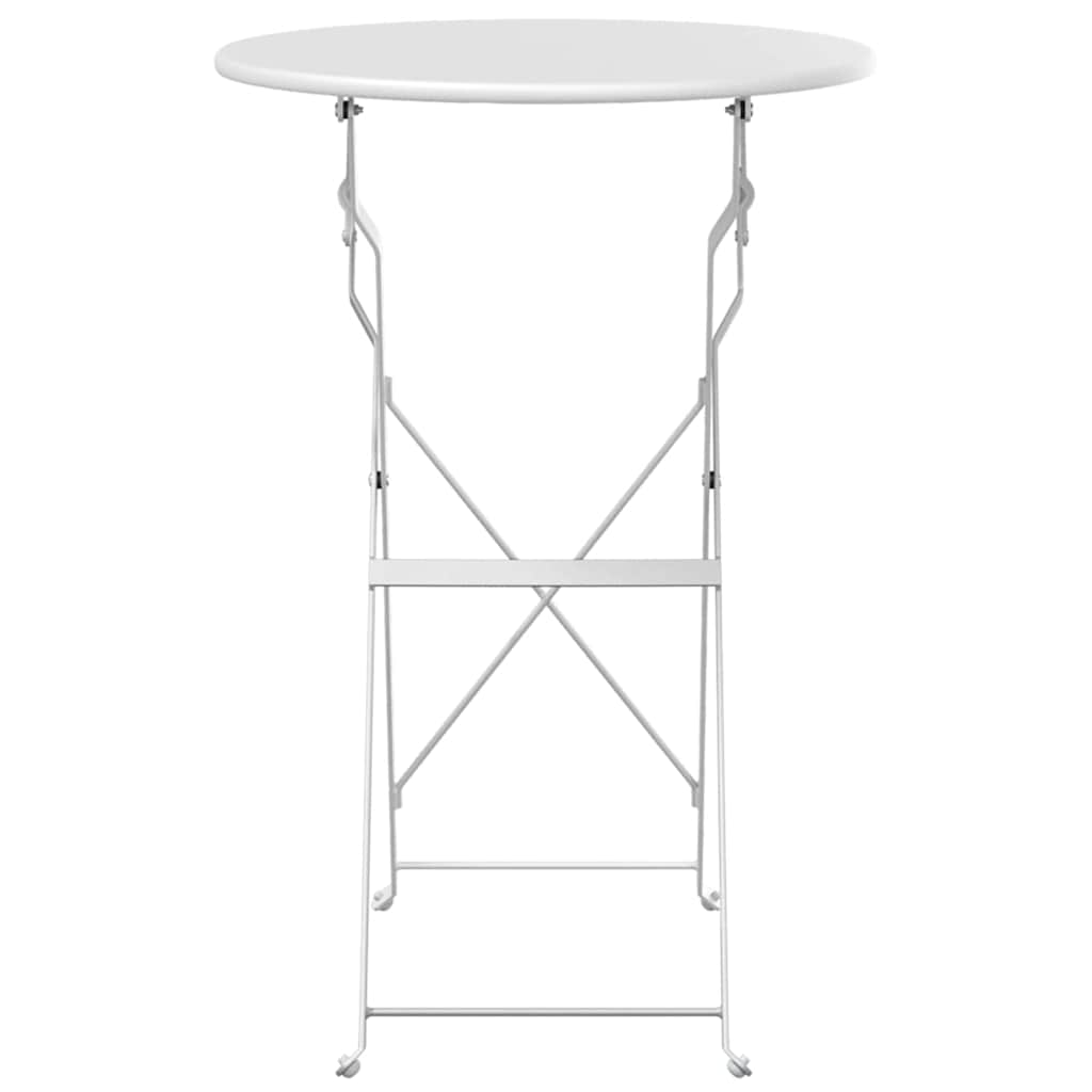 vidaXL Bistrotafel Donkergroen Ø 50 x 71 cm Poedergecoat staal