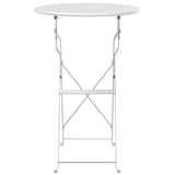 vidaXL Bistrotafel Donkergroen Ø 50 x 71 cm Poedergecoat staal