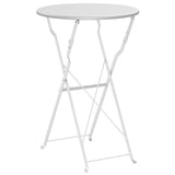 vidaXL Bistrotafel Donkergroen Ø 50 x 71 cm Poedergecoat staal