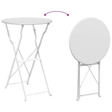 vidaXL Bistrotafel Donkergroen Ø 50 x 71 cm Poedergecoat staal
